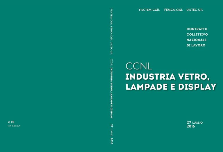 CCNL Industria Vetro, Lampade E Display – Fulc Servizi